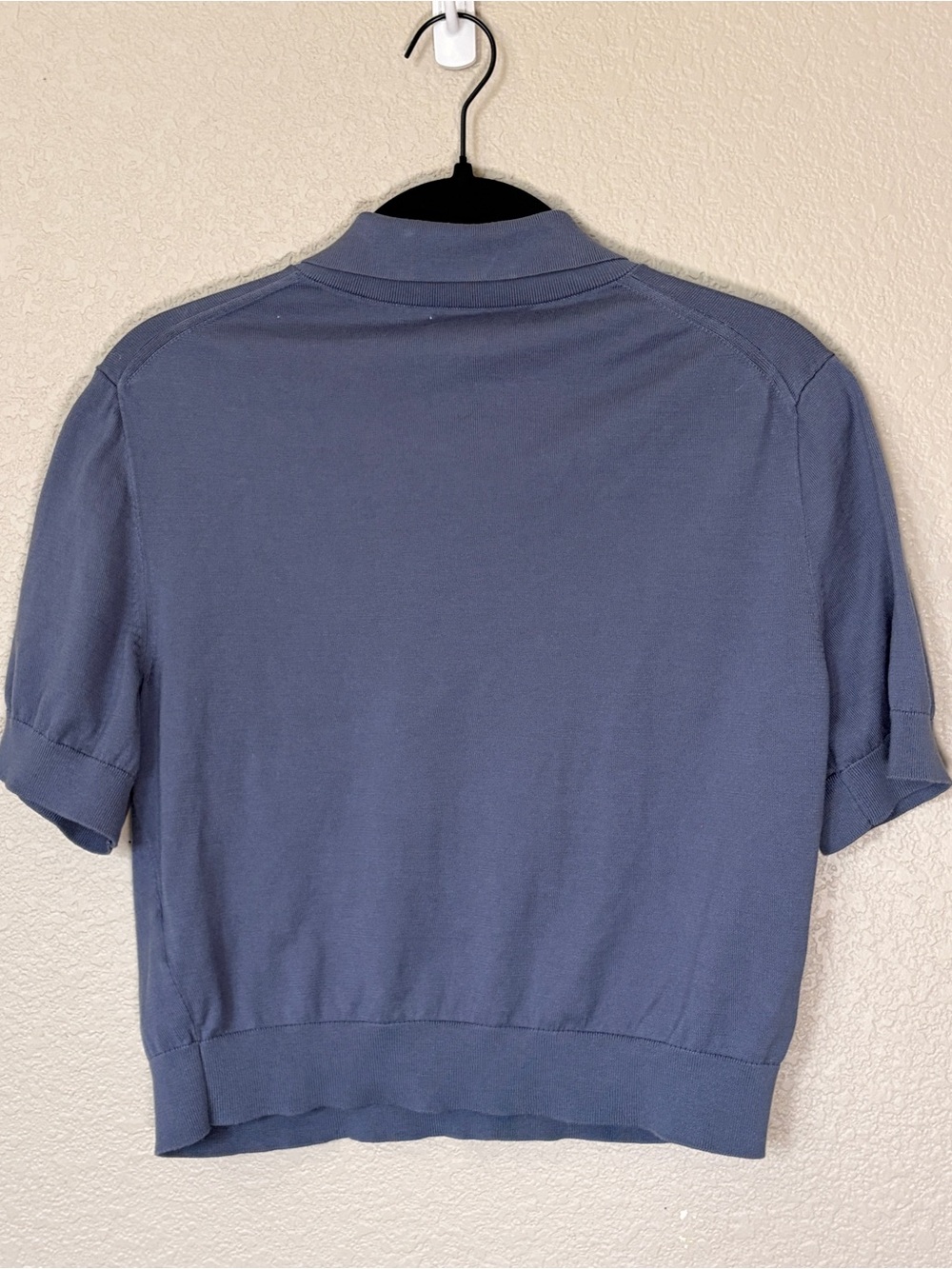 J. Crew Egyptian Cotton Four Button Collared Shirt Steel Blue size M - Picture 5 of 8